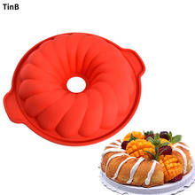 28*25cm Big Size Silicone Cake Mold Round Shape Kitchen Bakeware DIY Desserts Baking Mold Mousse Cake Moulds Baking Pan Tools 2024 - buy cheap