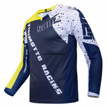 Downhil-Camiseta de manga larga BMX para Motocross, Jersey de poliéster, sublimación, para bicicleta de montaña 2024 - compra barato