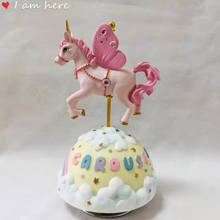 Rotating Fantasy Carousel Music Box For Children's Room Decoration Girl Birthday Gift Music Box Home Spirited Away 2024 - buy cheap