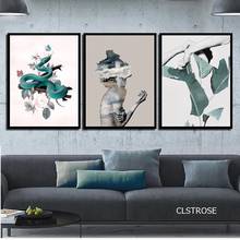 Nature Background Snake Art Beauty Nordic Modern Style Posters Canvas Pictures For Living Room Decorative Painting Unframed 2024 - buy cheap