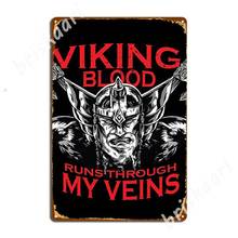 Viking Blood Metal Signs personalized Club Home Club Bar Garage Decoration Tin sign Posters 2024 - buy cheap