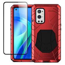 IMATCH Aluminum Metal Silicone Shockproof Cover For Oneplus 9 9 Pro Cover with Tempered Glass Gift Case Heavy Duty Protector 2024 - buy cheap