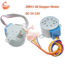 28byj-48 dc 5v 12v motor deslizante 28byj-48-12v 28byj-48-5v 1/64 4-fase 5 fios motor de passo do motor da engrenagem de redução motor de passo 2024 - compre barato