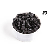 XUCHANG-microeslabones de color marrón oscuro para extensiones de cabello, 1000 unids/bolsa, 3,0mm x 2,4mm x 4,0mm 2023 - compra barato