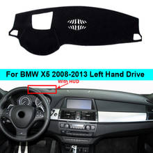 Capa para painel do carro de 2 camadas, para bmw x5 2008 2009 2010 2011 2012 2013 lhd, tapete com proteção contra o sol 2024 - compre barato