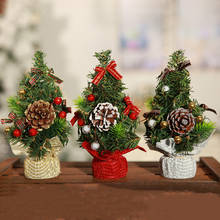 Mini decorações de árvores artificiais, cedro, flocos de neve, natal, natal, decoração para casa, ano novo, natal, natal 2024 - compre barato