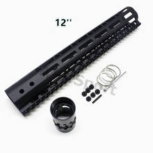 Тактический AR15 алюминиевый материал тонкий 12 дюймов M-Lok Handguard Free Float Mount System Picatinny Rail 2024 - купить недорого