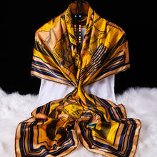 Thicken 20 Momme  100% Silk Scarf Women 140*140cm Plus Size  Silk Square Shawls Wrap Real Silk scarf Ladies  Soft Luxury Hijab 2024 - buy cheap