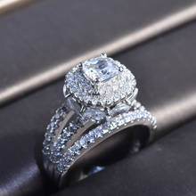 Роскошные обручальные кольца в форме капли воды, модное кольцо в форме груши с фианитом, покрытое камнем, обручальное кольцо для женщин на годовщину 2024 - купить недорого