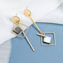 Fashion Long Dangle Drop Earrings For Women 2020 Vintage Statement Metal Geometry Crystal Golden Earings kolczyki Female Jewelry 2024 - buy cheap