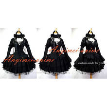 Fondcosplay-vestido de algodón gótico de hip hop, Tripp Lolita, color negro, Punk oscuro, hecho a medida [G647] 2024 - compra barato
