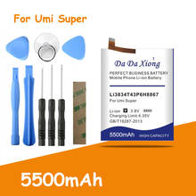 Full Protection And Safety 5500mAh Li3834T43P6H8867 Battery For Umi Super Phone 2024 - buy cheap