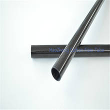 Rollo de tubos de fibra de carbono 3K, 100% de 6mm x 4mm x 100mm, 6x4mm 2024 - compra barato