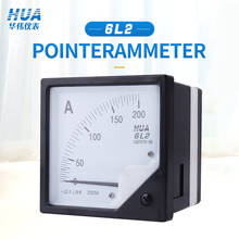 6L2 AC Analog Ammeter panel size 60X70mm 1A 2A 3A 5A 10A 15A 20A 30A 50A factory direct sales, complete specifications 2024 - buy cheap