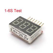 1-6s RC 1S-6S LED Low Voltage Buzzer Alarm Lipo Battery Voltage Indicator Checker Tester test 2.8V -25.2V 2024 - buy cheap
