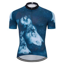 Moxilyn 2020 novo colorido lobo mountain bike bicicleta de estrada equitação camisa dos homens verão equitação camisa manga curta 2024 - compre barato