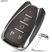 Jingyuqin 5ps Remote Smart Car Key Case Shell For Chevrolet/Chevy Traverse Equinox Malibu Cruze Spark Camaro 2016-2019 5 Buttons 2024 - buy cheap