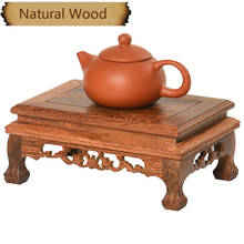 Natural Wood Tea Table Redwood Carving Decoration Base Vase Buddha Kistler Display Rack Multi-use Rectangle Small Coffee Table 2024 - buy cheap