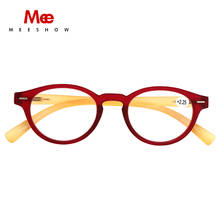 Meeshow Reading Glasses Cat Eyes Round Glasses Women Classic With Diopter French Concept Presbyopia +1.25 +1.75 1330 Red 2024 - buy cheap