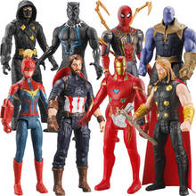 Avengers Iron Man Spider-man Super Hero Light Music Figurine Dolls Toys PVC Action Figure Model Toy Kids Gift Anime 2024 - buy cheap