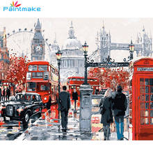 PAINTMAKE Landscape DIY Paint By Numbers no frame Oil Painting On Canvas people For Home Art Decoration Paintings For Kids Adult 2024 - buy cheap