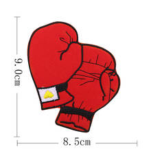 Boxing Gloves Patch Iron on Patches for Clothing DIY Apparel Sewing Fabric Clothes Stickers Embroidery Applique T-shirt Decor 2024 - buy cheap