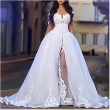 Sexy Wedding Dress 2020 Side Split Robe de soiree Ball Gowns Bridal Dress Off The Shoulder High Quality Wedding Gowns New 2024 - buy cheap