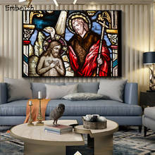 1 Pieces Hot Jesus Christ Portrait Wall Art Pictures For Living Room Modern Home Decor Posters HD Spray On Canvas Oil Paintings 2024 - buy cheap