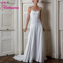 Vestido De Noiva Boho Chiffon Wedding Dresses 2020 Simple Wedding Gowns Spaghetti Straps Bride Dress 2024 - buy cheap