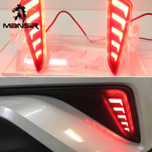 Автомобильный светодиодный задний бампер светильник задний противотуманный фонарь авто тормоз отражатель для Toyota C-HR ЧР 2016 2017 2018 декоративный рефлектор Auto Lamps 2024 - купить недорого