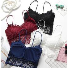 Women Bra Push Up Lace Bralette Seamless Wireless Bra Sexy Lingerie Underwear White Red Blue Black Bras 2024 - buy cheap