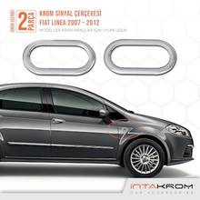 For Fiat Linea Chrome Signal Frame 2 Piece 2007 - 2012 Chrome Styling Accessories Modified 2024 - buy cheap