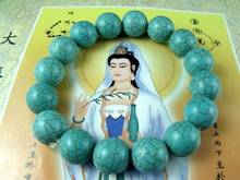 Tibetan Imitate Turquoise Roundness Beads Amulet Elastic Bracelet 2024 - buy cheap