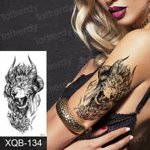 Временная татуировка с волком, животные, тигр, дракон, Сова, татуировка, водонепроницаемая, поддельная хна, татуировка на руку, запястье, сексуальное боди-арт 2024 - купить недорого