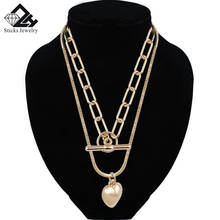 Multilayer ChainNecklaces & Pendants For Women Charm Gold Choker Necklace Bohemian Jewelry Wholesale 2024 - buy cheap