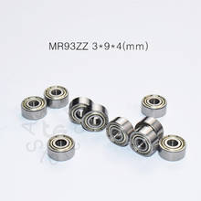 MR93ZZ 3*9*4(mm) 10pieces free shipping bearing ABEC-5 Metal Sealed Miniature Mini Bearing MR93 MR93ZZ chrome steel  bearing 2024 - buy cheap