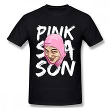 Новинка, розовая футболка для парня фелти Фрэнка, модная футболка в стиле хип-хоп, Мужская футболка с круглым вырезом, дизайнерская уличная одежда в стиле панк для парней 2024 - купить недорого