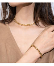 Gottic-gargantilla de cadena gruesa en forma de U para hombre y mujer, collares de eslabones de cadena de oro a la moda, regalo de joyería 2024 - compra barato
