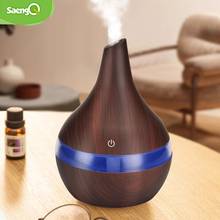 saengQ Humidifier Electric Aroma Air Diffuser Wood Ultrasonic Air Humidifier Essential Oil Aromatherapy Cool Mist Maker For Home 2024 - купить недорого