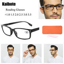 Kaibote-gafas de lectura rectangulares clásicas para hombre, 1,0, 1,5, 2,0, 2,5, 3,0, 3,5, alta calidad, para presbicia 2024 - compra barato