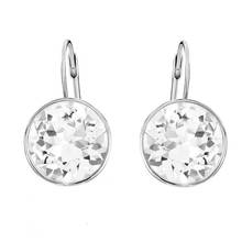 11.11 Sale Bella Dangle Earrings made with Austrian Crystal for Ladies Silver Plated Round Drop Earings Christmas Bijoux Gift 2024 - buy cheap