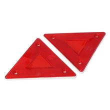 2 Pcs Triangle Warning Reflector Alerts Safety Plate Rear Light Trailer Fire Truck Car Hotselling 2024 - buy cheap