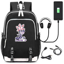 Coisas estranhas mulheres sacos de ombro oxford demodog bookbag carregamento usb portátil mochila meninas grande viagem bagpack 2024 - compre barato