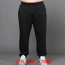Men's big pants 170KG plus size 11XL 12XL loose stretch large size 6XL 7XL 8XL 9XL 10XL spring casual pants black50 52 54 56 58 2024 - buy cheap