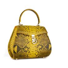 Moda designer de couro genuíno das mulheres serpentina sela bolsa feminina bolsa de couro exótico senhora único ombro saco 2024 - compre barato