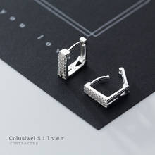 Colusiwei Ear Hoops 925 Sterling Silver Luxury Hoop Earrings for Women Wedding Engagement Jewelry Gifts Accessories 20120 2024 - buy cheap