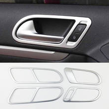 ABS хром для Tiguan 2009-2015 Внутренняя дверь автомобиля чаша декоративная крышка отделка авто аксессуары Стайлинг 2024 - купить недорого