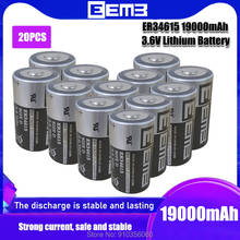 20PCS EEMB ER34615 ER34615 D Type intelligent water meter instrument electric flow meter 3.6V 19000mAh PLC lithium battery 2024 - buy cheap
