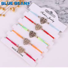 2019 Braided bracelets simple Heart bracelet for women Friendship couple bracelet Party handmade Wedding pulseira punk Jewelry 2024 - buy cheap