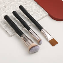 FLD-Juego de brochas de maquillaje de pelo suave, herramientas de belleza, base en polvo, corrector, máscara facial, 3 uds. 2024 - compra barato